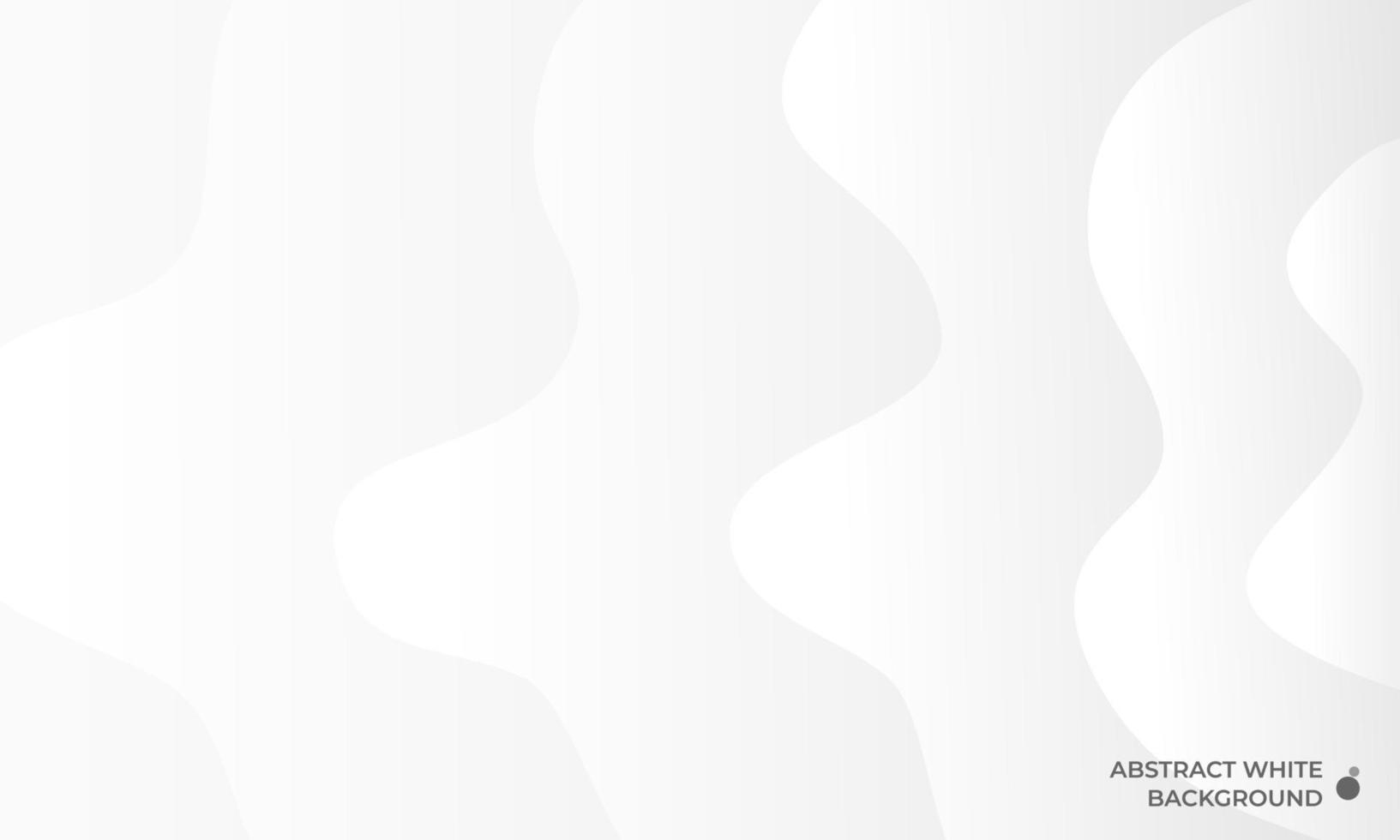 Abstract white gradient wave background vector