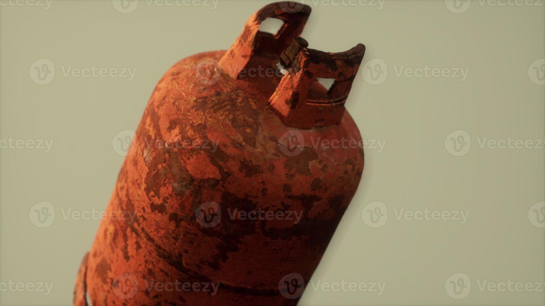 danger old rusted gas container photo