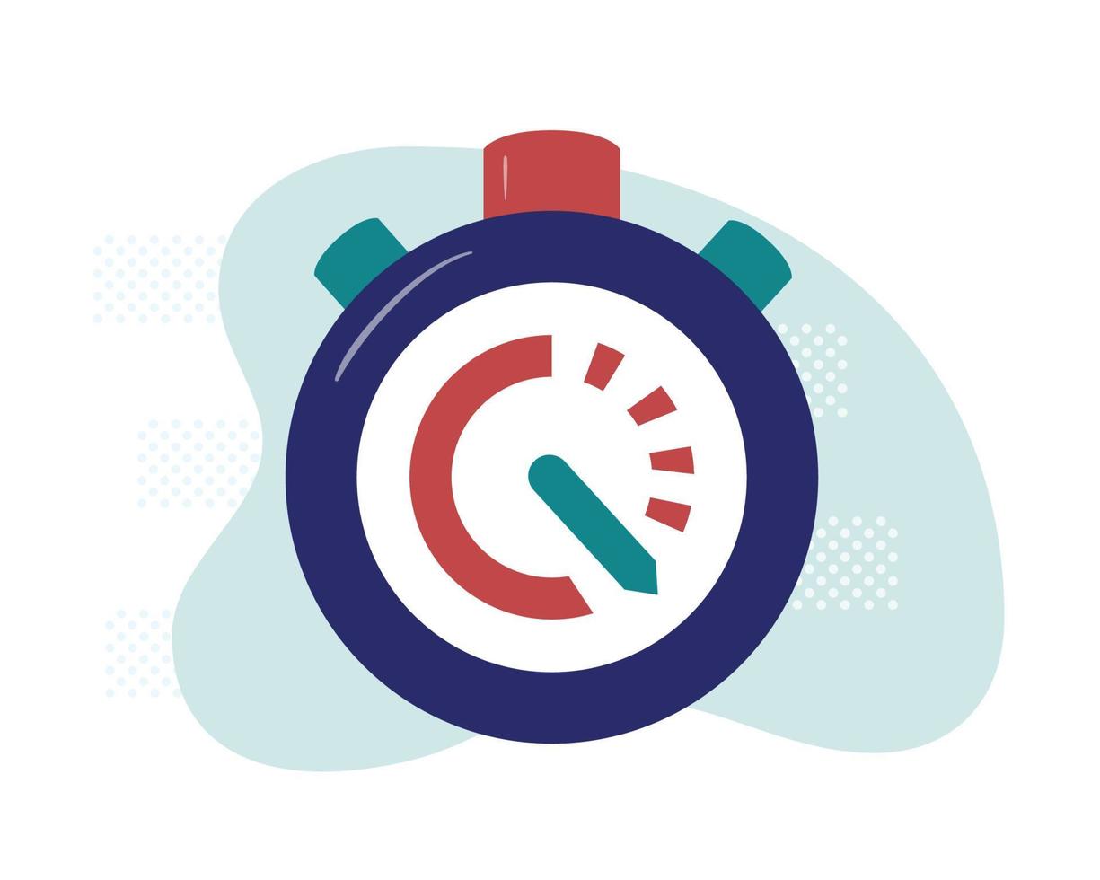 Stopwatch. Deadline time concept. Measurement symbol. vector