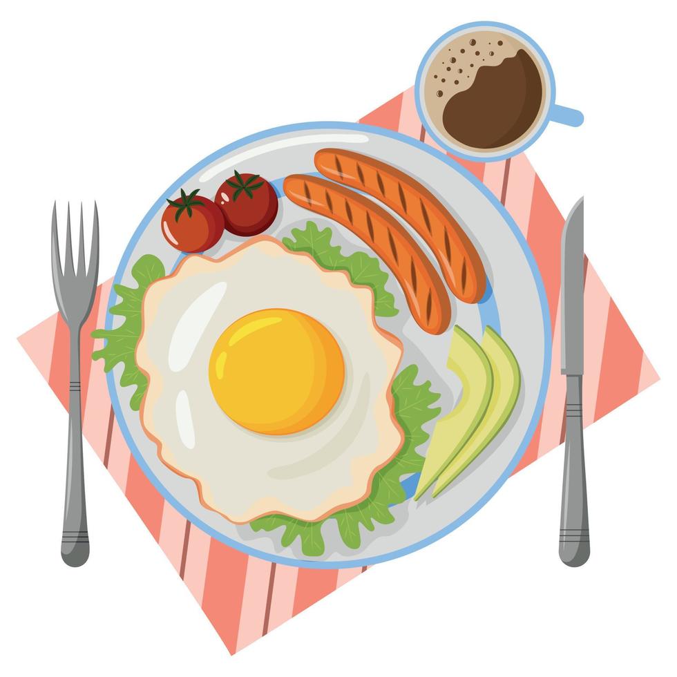 Breakfast Clipart Scrambled Egg - Illustration, HD Png Download(640x480) -  PngFind