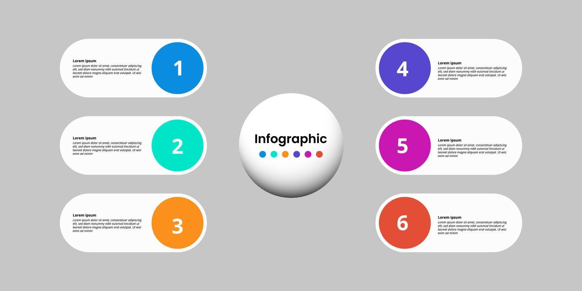 Vector infographic, template design. Business concept, Infograph with option number 5, step or process. Infographic elements for layout process diagrams, parts, graphs, infographics