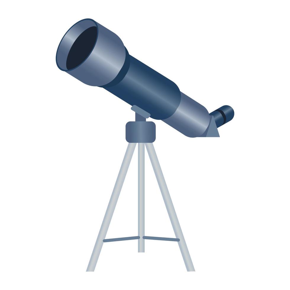 A telescope for astronomical observations. vector
