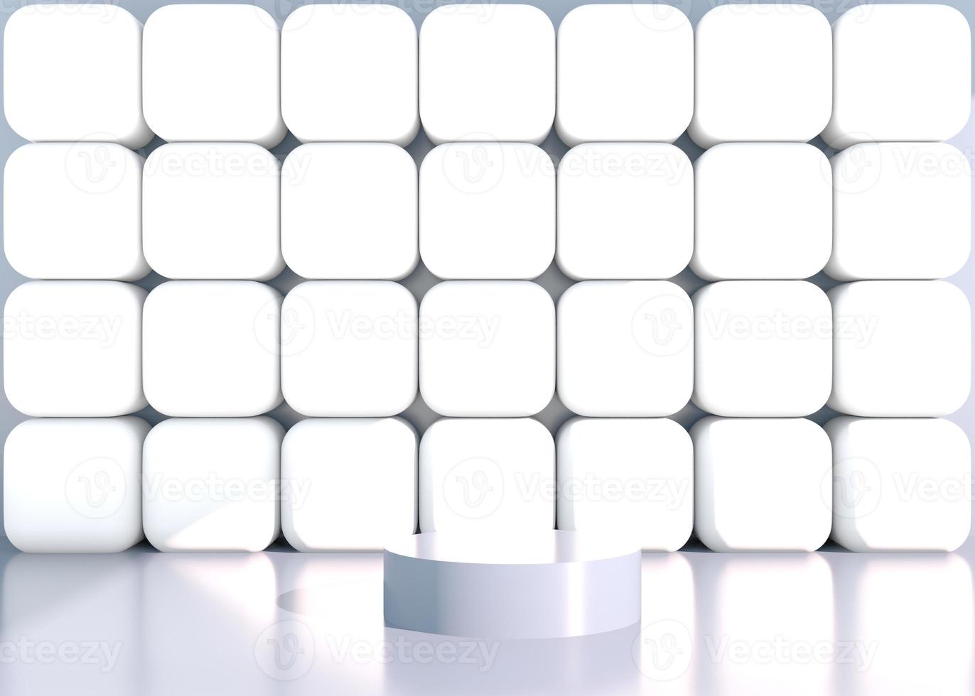 Minimal scene with geometrical forms, podiums in cream background with shadows. Scene to show cosmetic product, Showcase, shopfront, display case. 3d photo