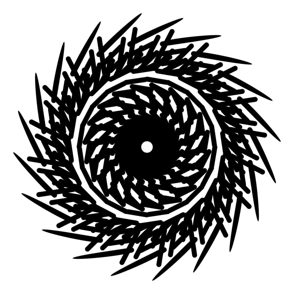 Abstract vector design in black color. Perfect for corporate, background, t-shirt, and so on.