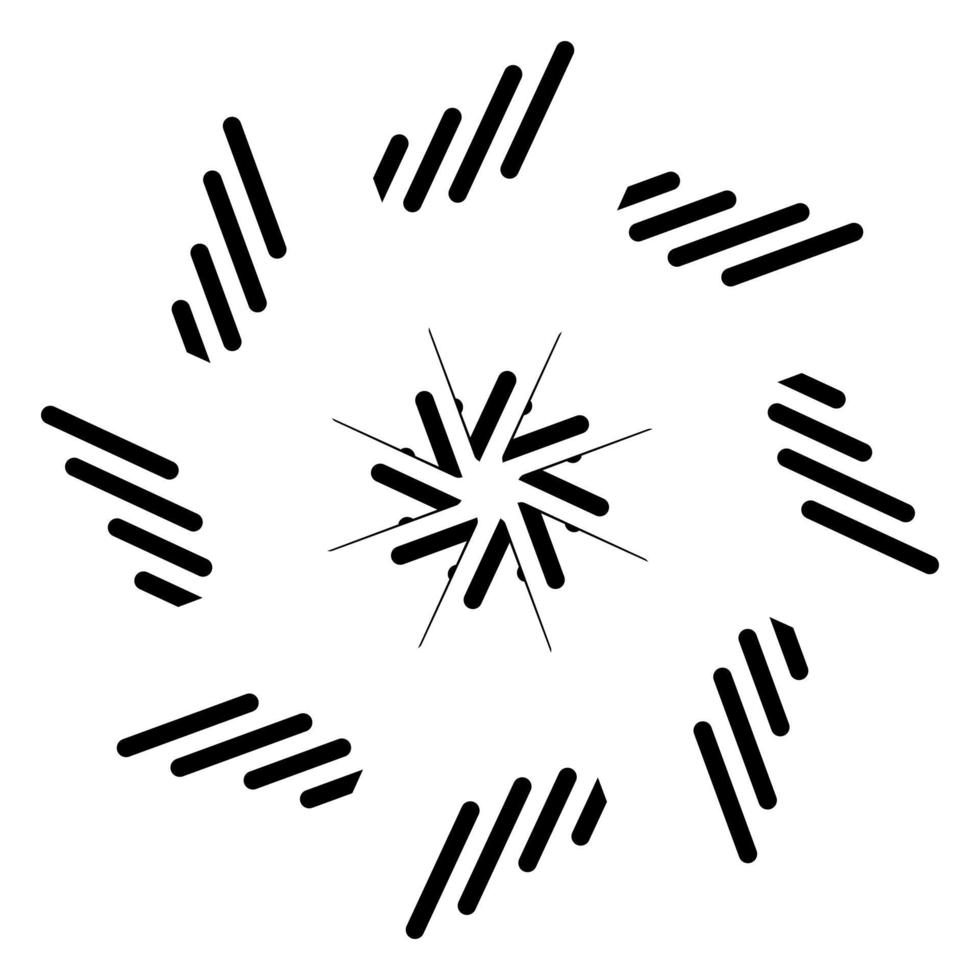 Abstract vector design in black color. Perfect for corporate, background, t-shirt, and so on.