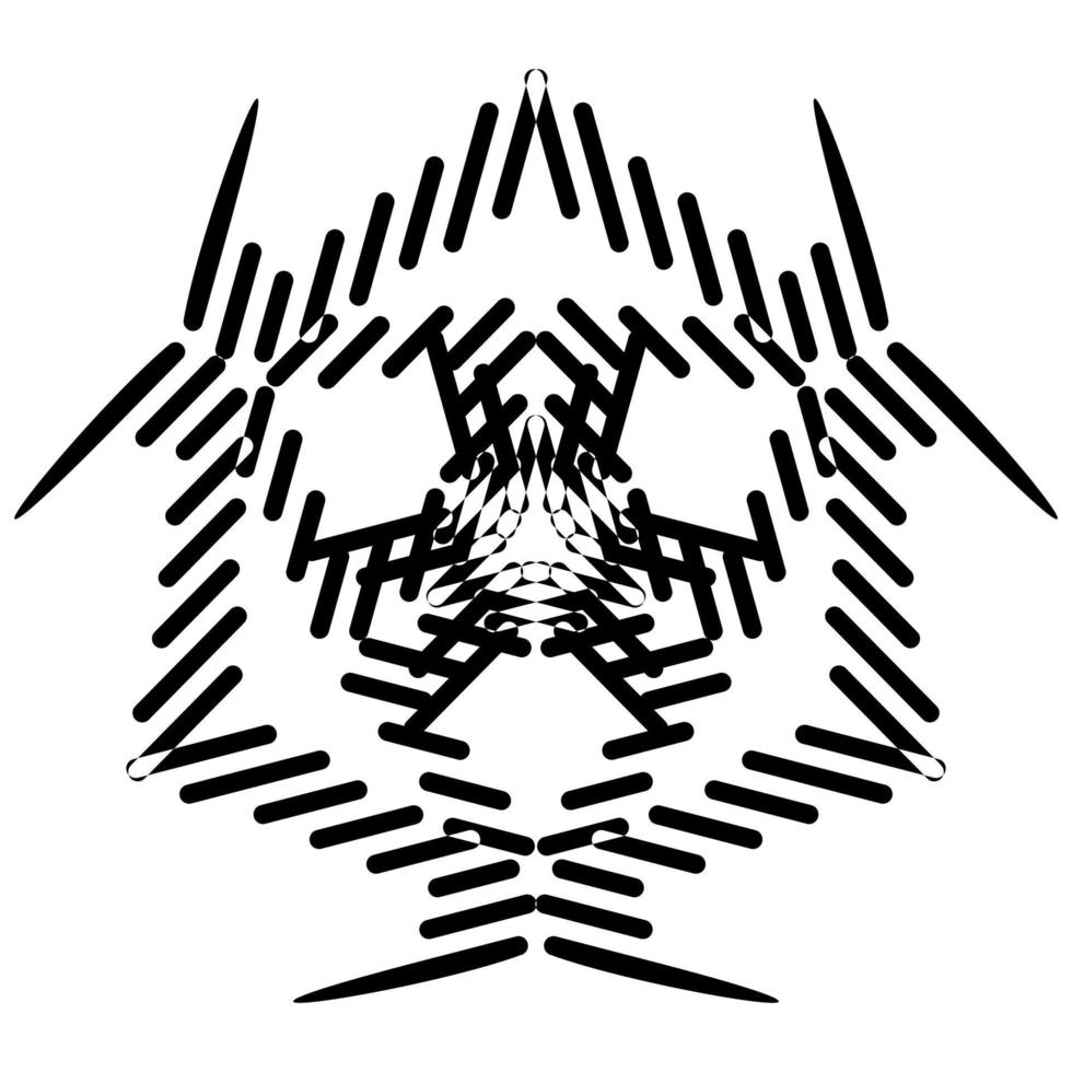 Abstract vector design in black color. Perfect for corporate, background, t-shirt, and so on.