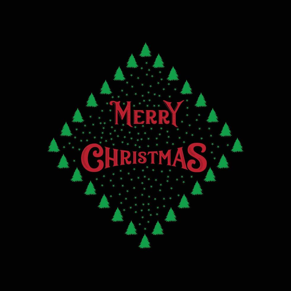 Christmas Day T-Shirt Design. Merry Christmas t-shirt design vector. For t-shirt print and other uses. vector