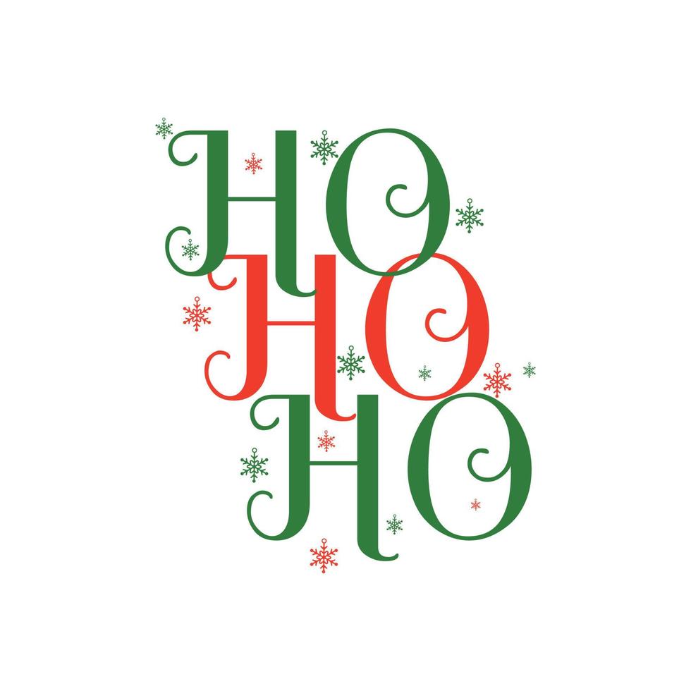 Christmas Day T-Shirt Design.Ho Ho Ho t-shirt design vector. For t-shirt print and other uses. vector