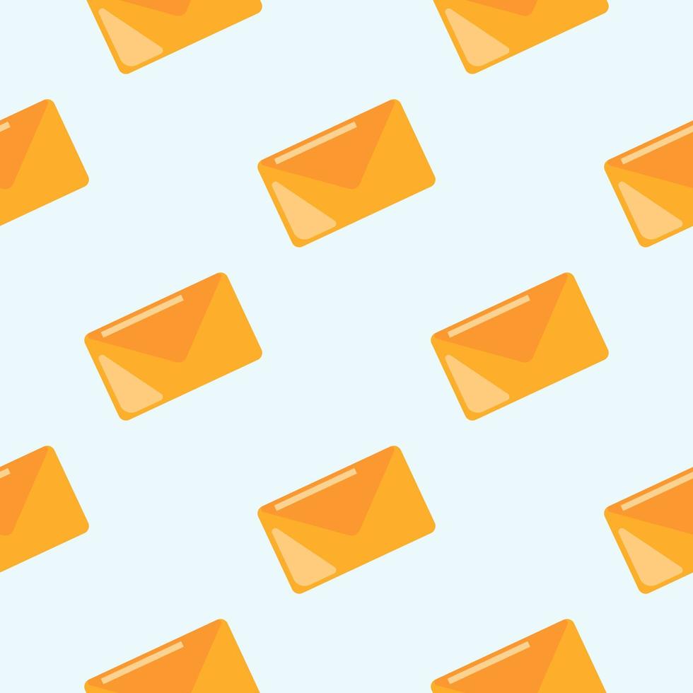 Email seamless pattern. Mail symbol wallpaper. Business backdrop vector