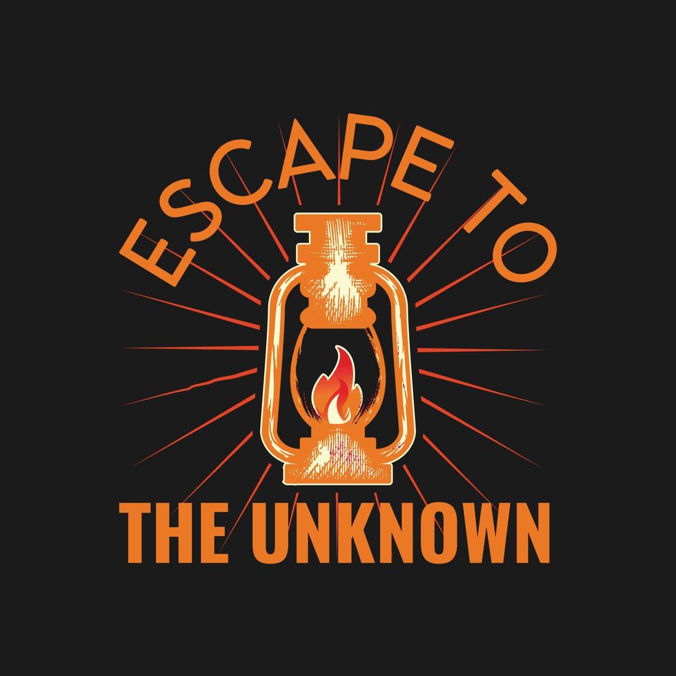 Escape to the Unknown Vector T-Shirt