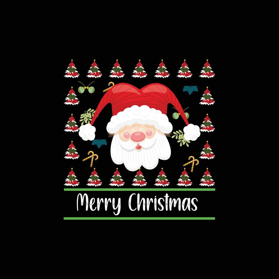 Christmas Day T-Shirt Design. Merry Christmas t-shirt design vector. For t-shirt print and other uses. vector