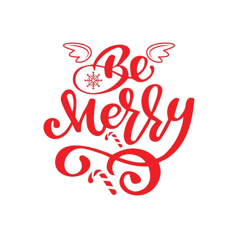 Christmas Day T-Shirt Design. Be Merry t-shirt design vector. For t-shirt print and other uses. vector
