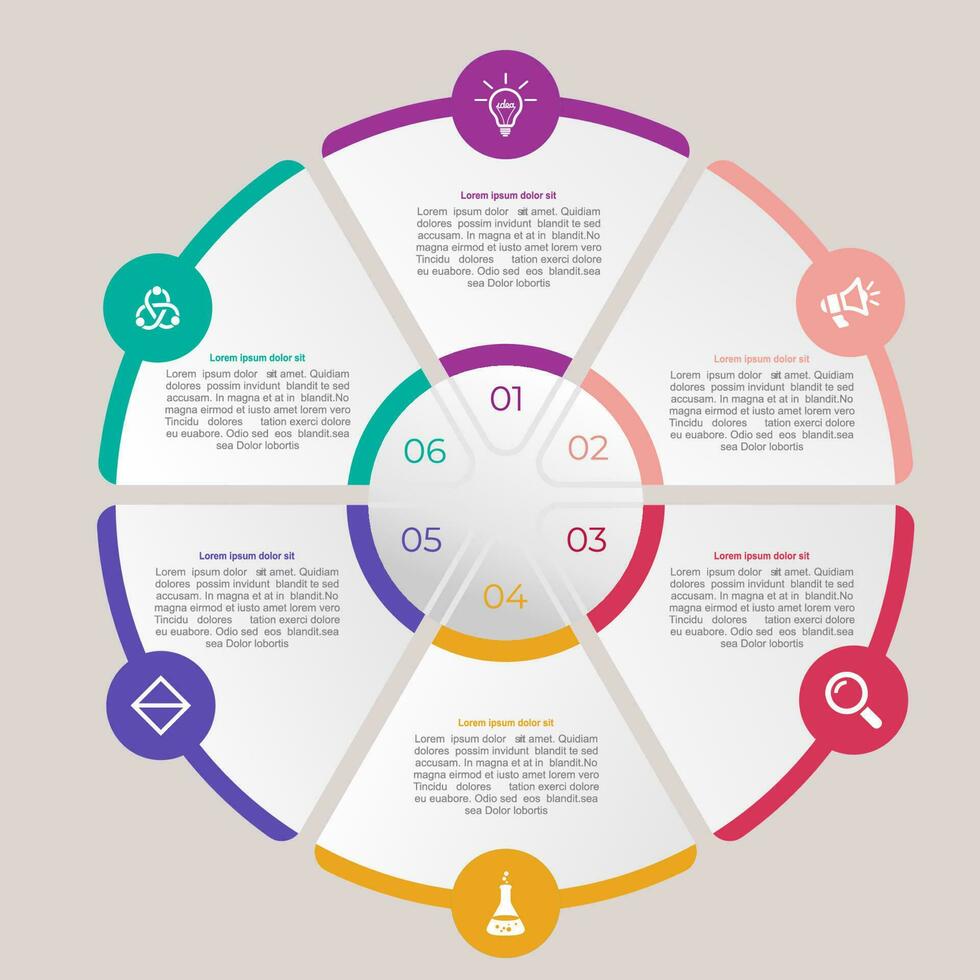 vector de ilustración de paso de infografía empresarial