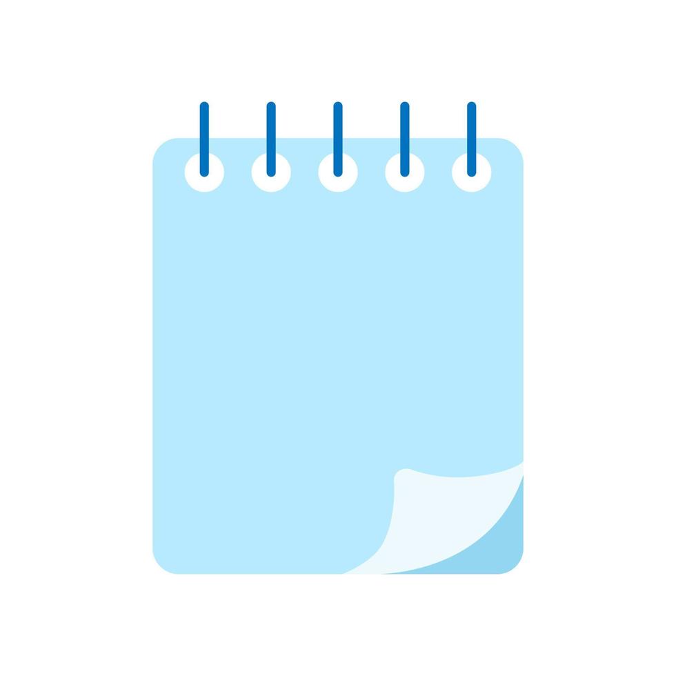 Spiral notebook isolated icon. School notebook. Diary for business. vector