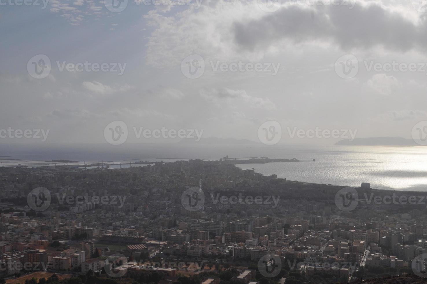 Aerial view of Trapani photo
