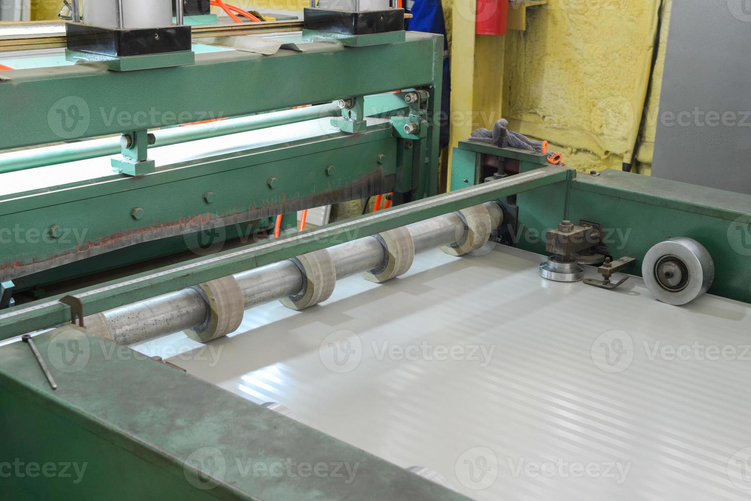 Roller press machine. Plant for the production of sandwich panels from styrofoam photo