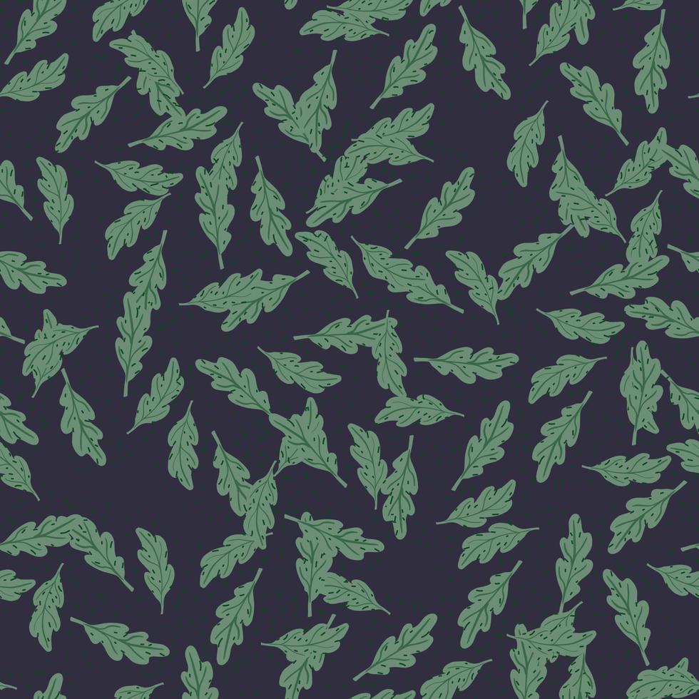 Oak leaf seamless pattern. Plant background. vector