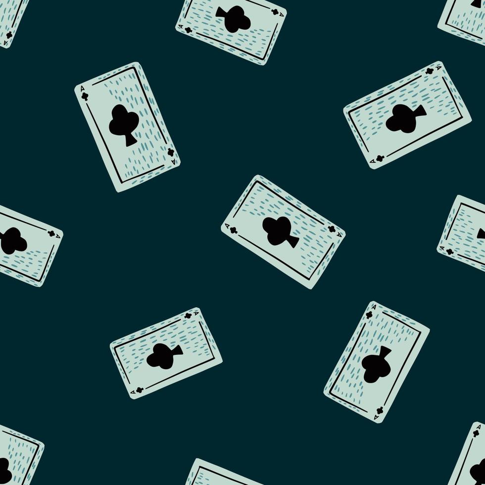 Game cards seamless pattern. Design gambling. vector