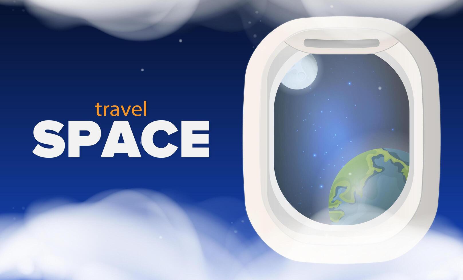 Travel space - screenshot thumbnail vector