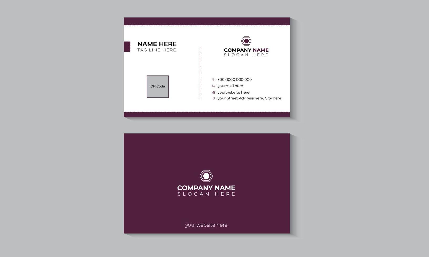 Corporate Stylish Business Card Design vector