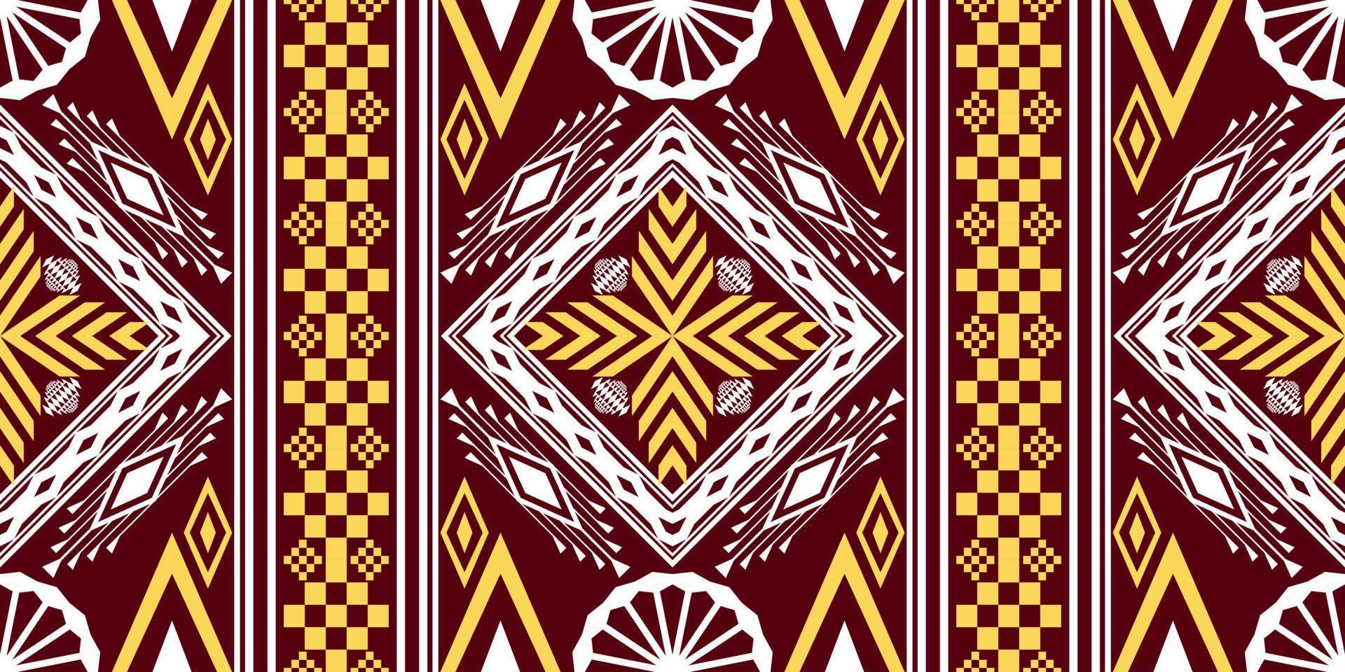 patrón tradicional oriental étnico geométrico.figura estilo de bordado tribal.diseño para papel tapiz,ropa,envoltura,tela,ilustración vectorial vector