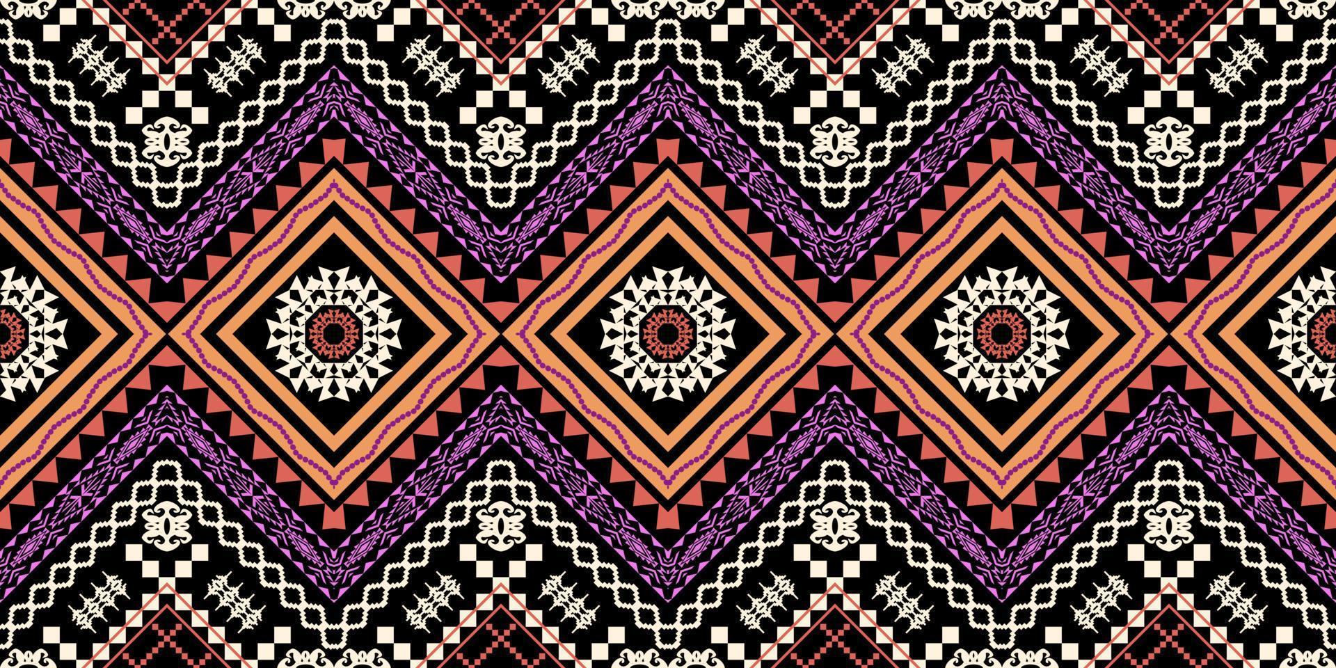 Geometric ethnic oriental traditional pattern.Figure tribal embroidery style.Design for wallpaper,clothing,wrapping,fabric,vector illustration vector