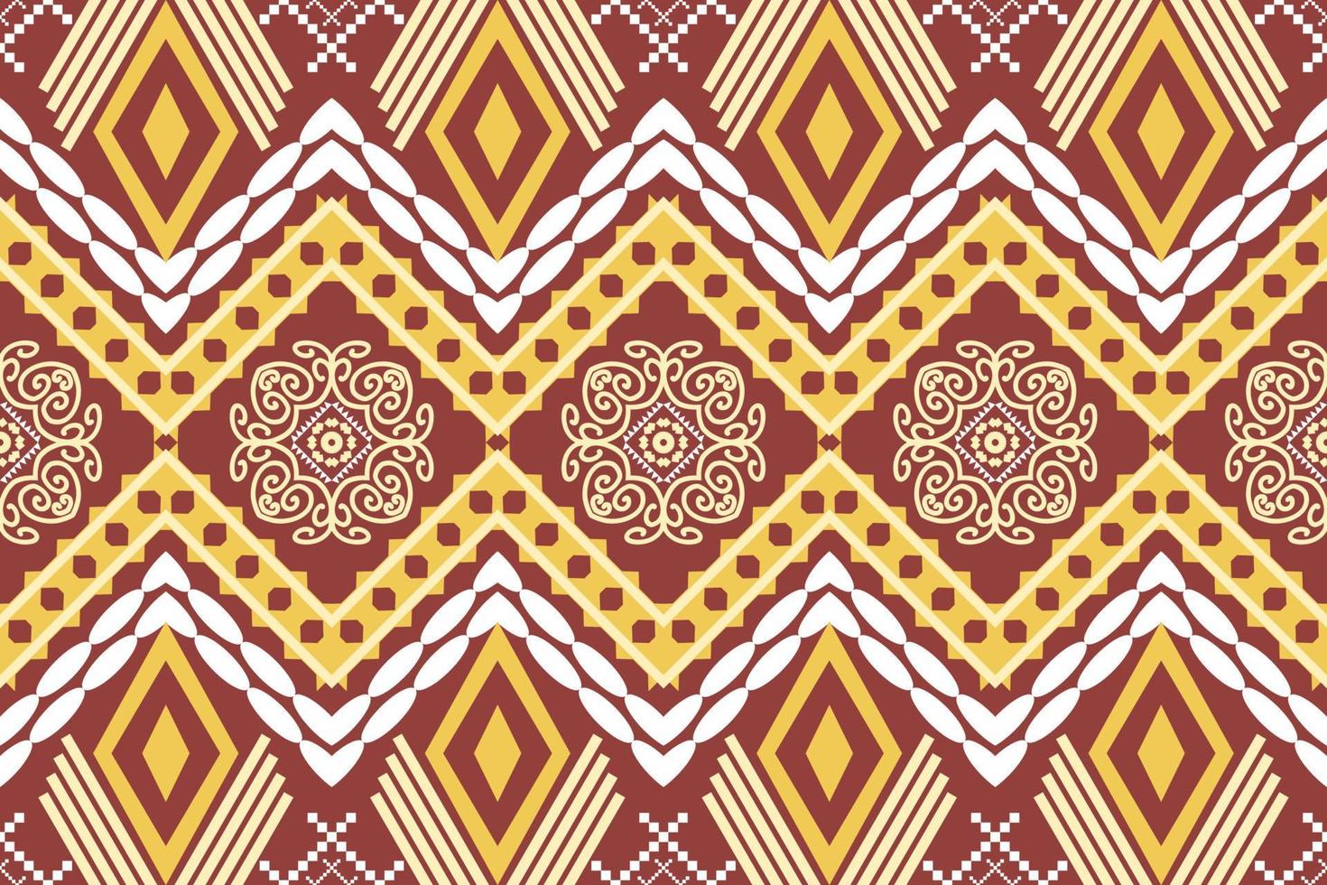 patrón tradicional oriental étnico geométrico.figura estilo de bordado tribal.diseño para papel tapiz,ropa,envoltura,tela,ilustración vectorial vector