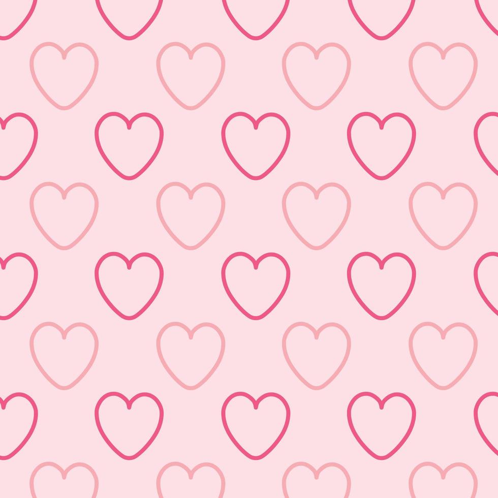 patrones sin fisuras con corazones rojos y rosas. fondo transparente con corazones. día de San Valentín. papel de regalo, imprimibles, tela, lindo fondo para una tarjeta vector