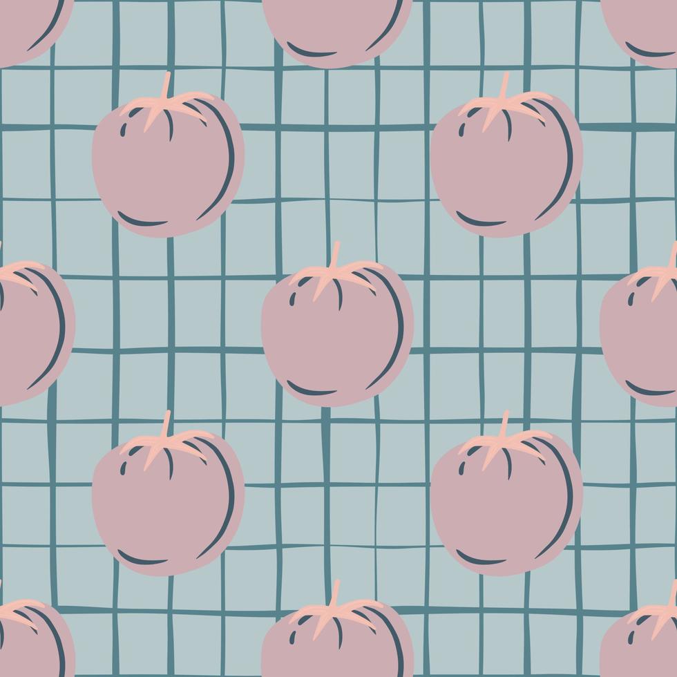 Vintage tomato seamless pattern for fabric design. Tomatoes background. vector