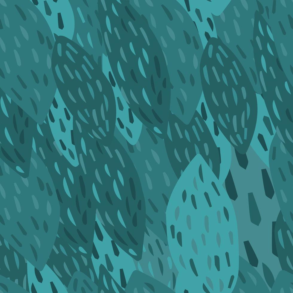 Freehand abstact leaves backdrop. Hand draw tropical vector