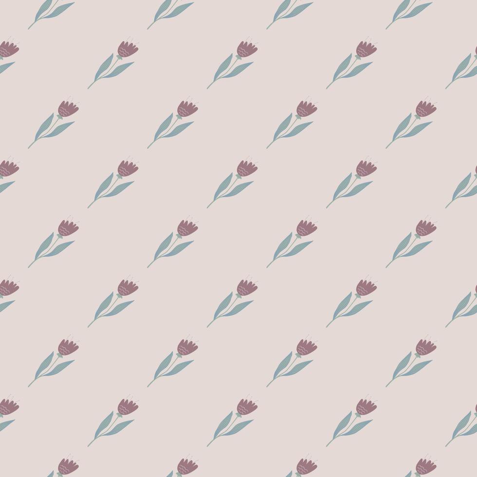 Retro wildflower seamless pattern. Floral ornament. Elegant botanical design. vector