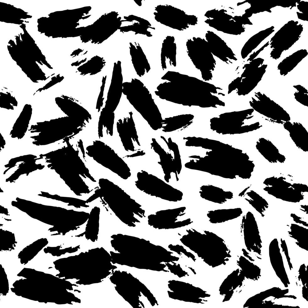 Animals skin wallpaper. Hand drawn artistic brush seamless pattern. vector