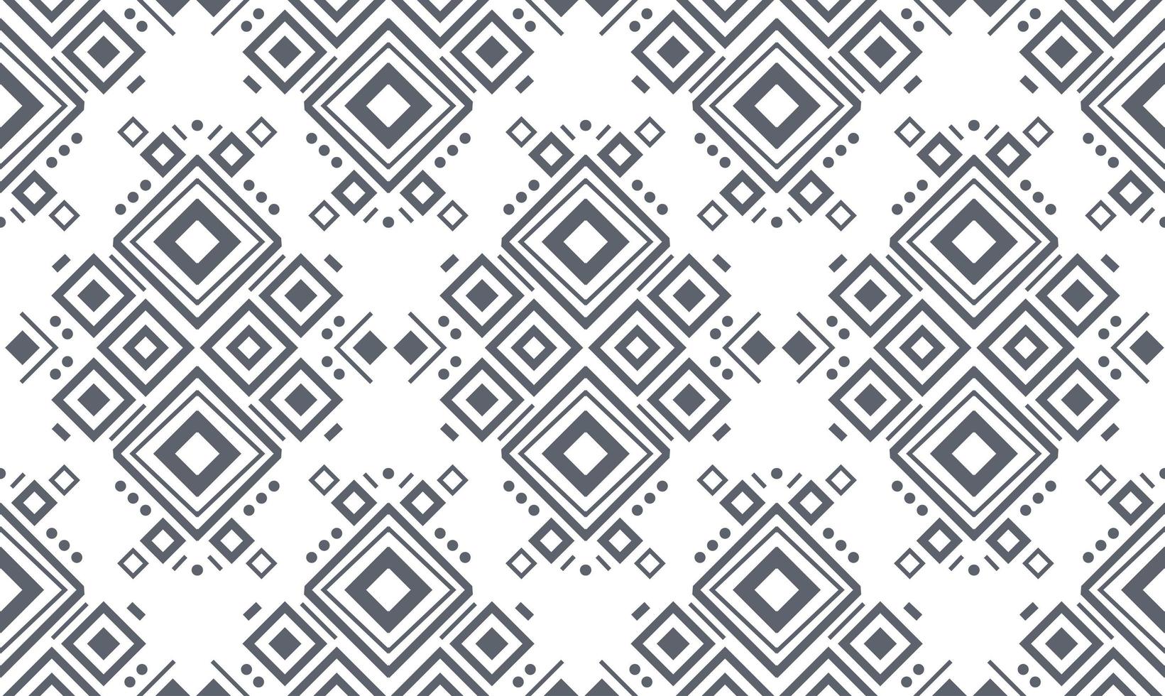 Navajo black and white seamless patterns. Vector background