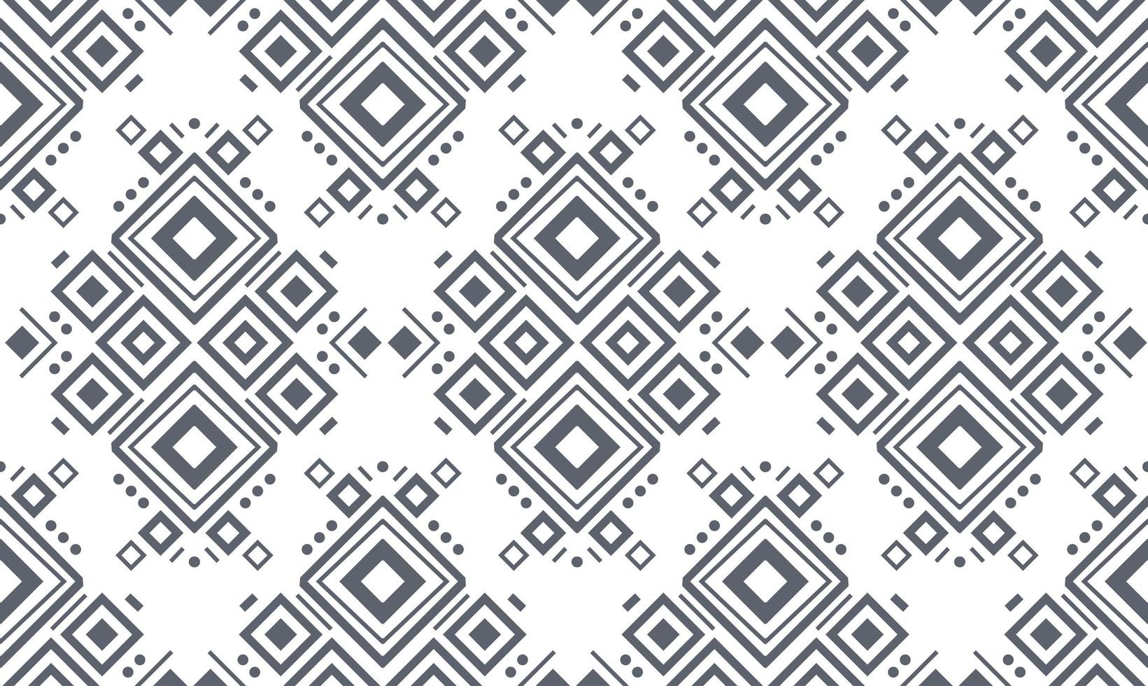 Navajo black and white seamless patterns. Vector background