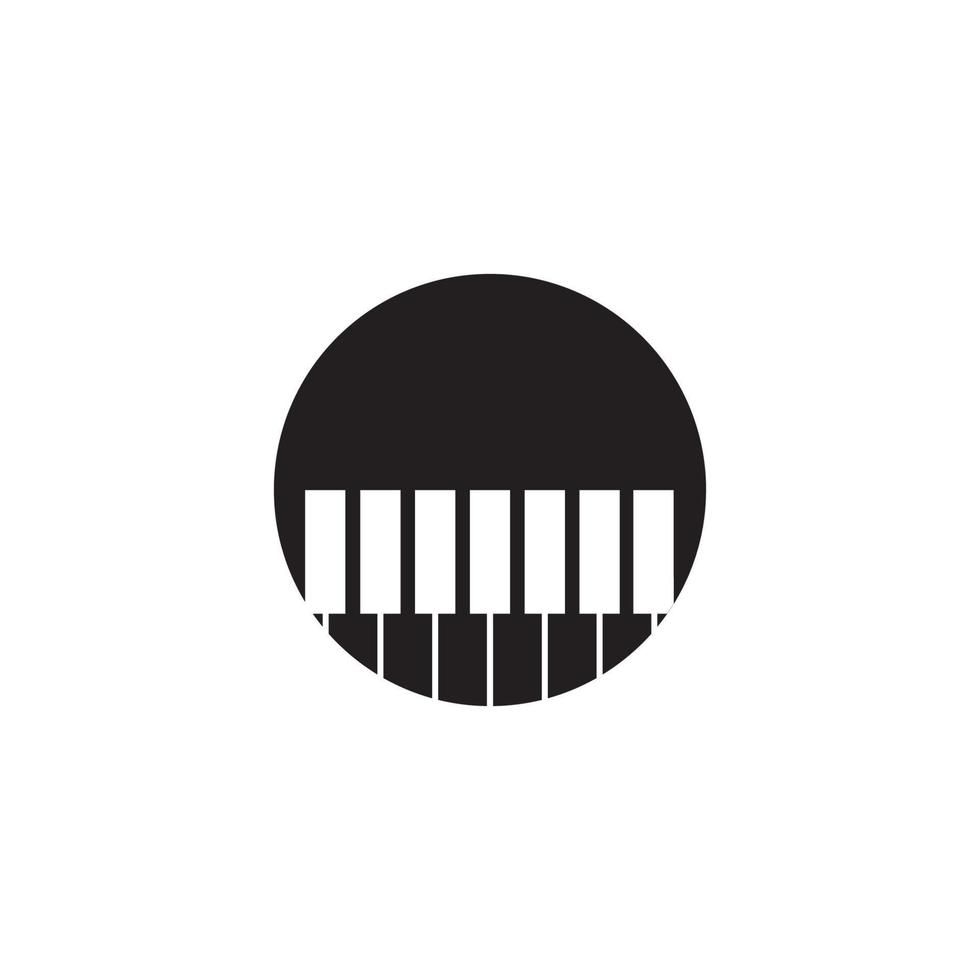 Piano icon vector ilustration template