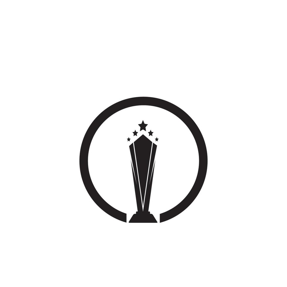 icono del logotipo del vector del trofeo.icono del logotipo del trofeo de los campeones para la plantilla del logotipo del premio ganador
