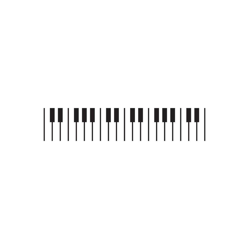 Piano icon vector ilustration template