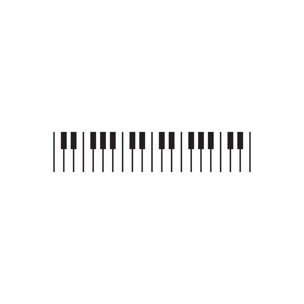 Piano icon vector ilustration template