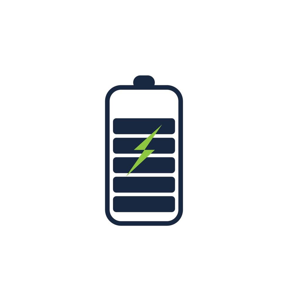 Power Battery Logo icon vector illustration Design Template.Battery Charging vector icon.Battery power and flash lightning bolt logo