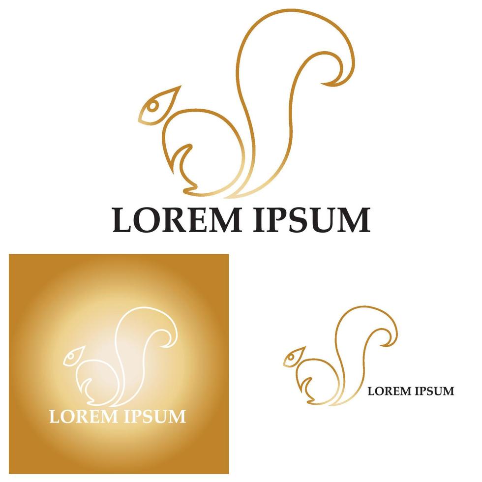 Squirrel symbol illustration vector icon background