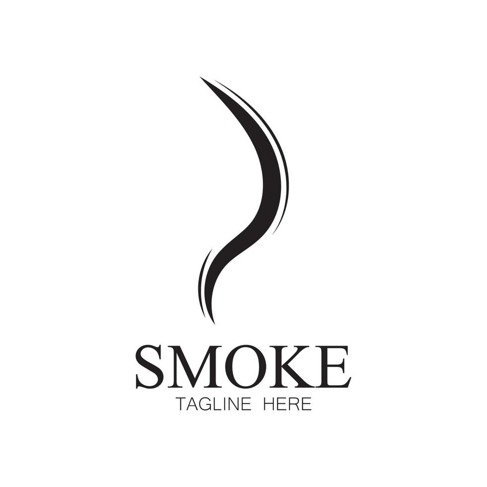 ilustración del logotipo del icono de vapor de humo aislado sobre fondo blanco iconos de vaporización de aroma. huele a icono de línea vectorial olor a olor caliente o símbolos de vapor de cocina que huele o vapor vector
