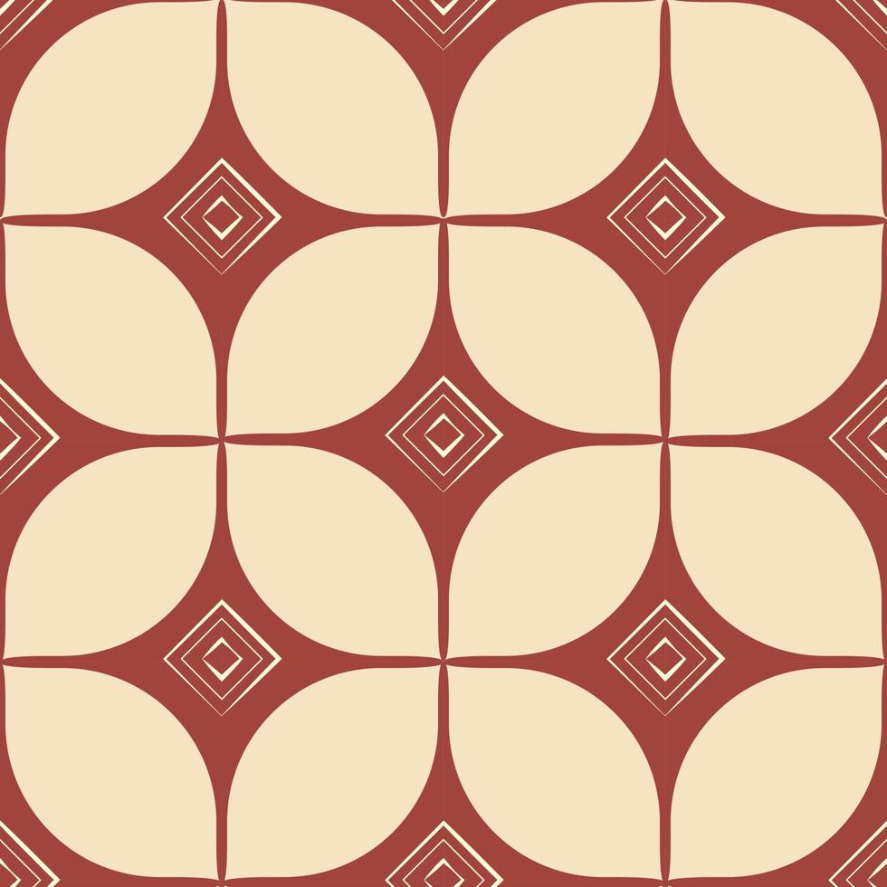 block print. geometric seamless pattern. retro style. vintage illustration vector