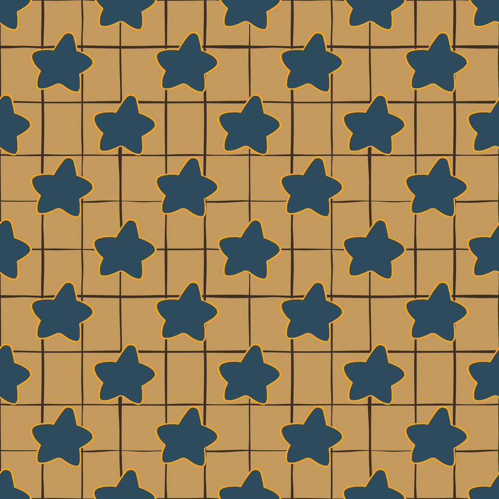 Stars seamless pattern. Abstract star shapes elements wallpaper. vector