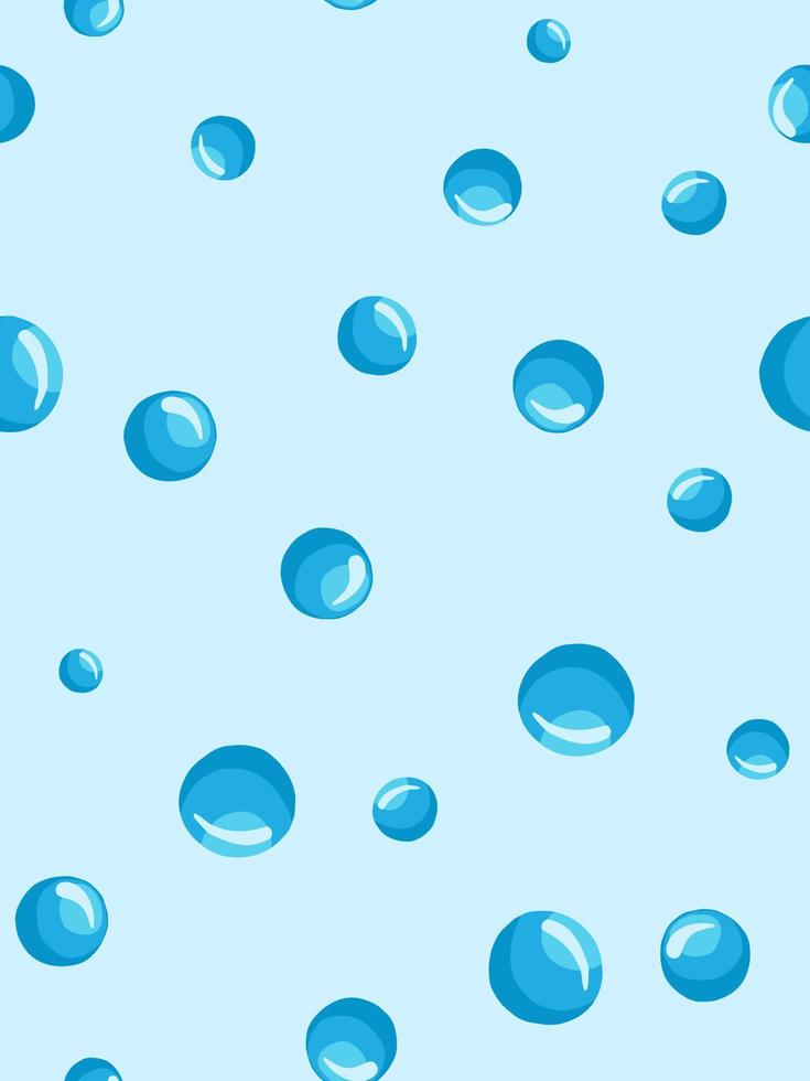 Abstract water bubbles seamless pattern. Abstract geometrical circle vector