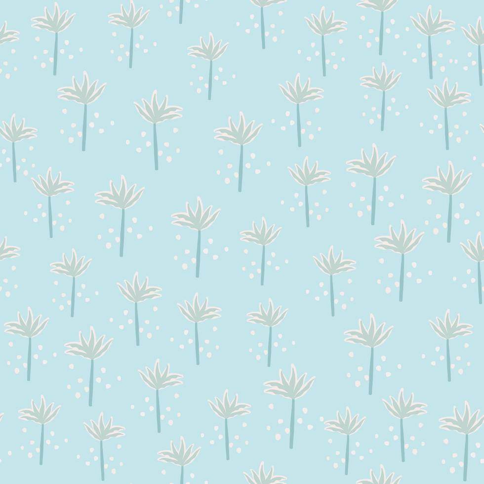 Abstract tropical palm tree seamless pattern. Tropic backdrop. Contemporary modern trendy vector illustration.