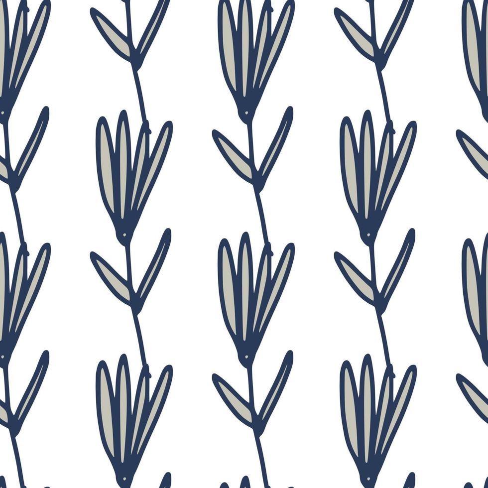 Little forest flowers seamless pattern in scandinavian style. Floral wallpaper. vector