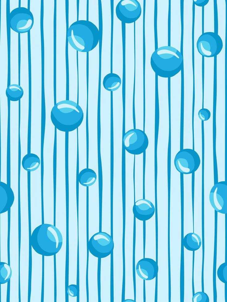 abstact agua burbujas raya patrón sin costuras sobre un fondo blanco. vector