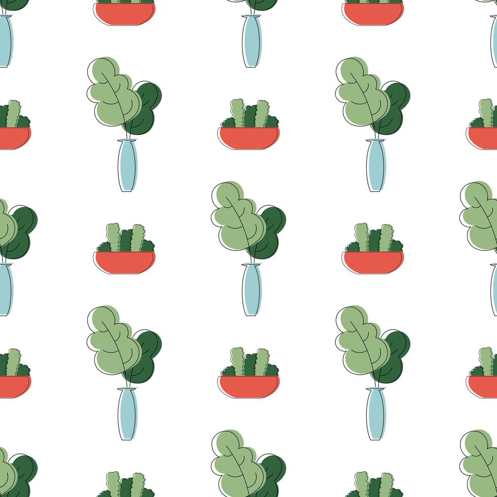 Seamless pattern with flowers. graphic design for paper, textile print, page fill. vector