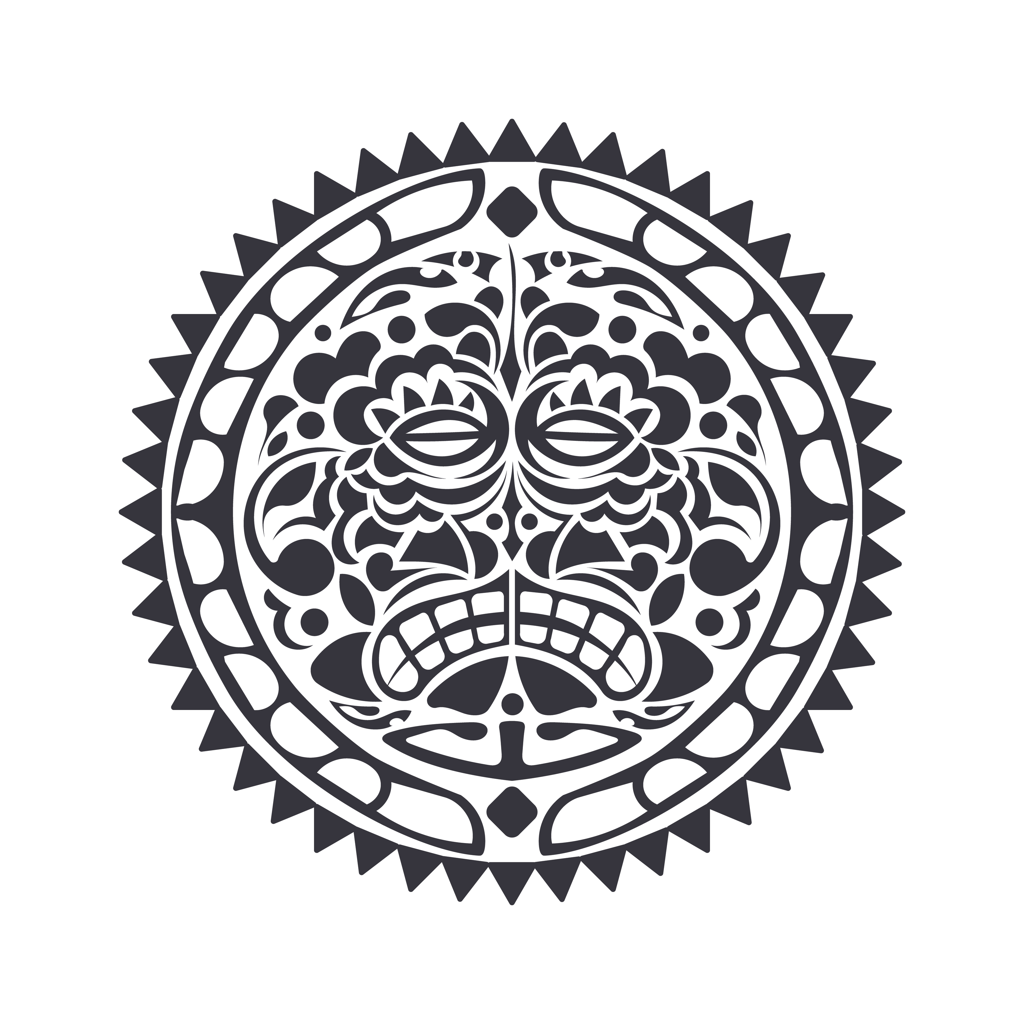 Premium Vector  Circular pattern african ethnic ornament for pottery tiles textiles  tattoos
