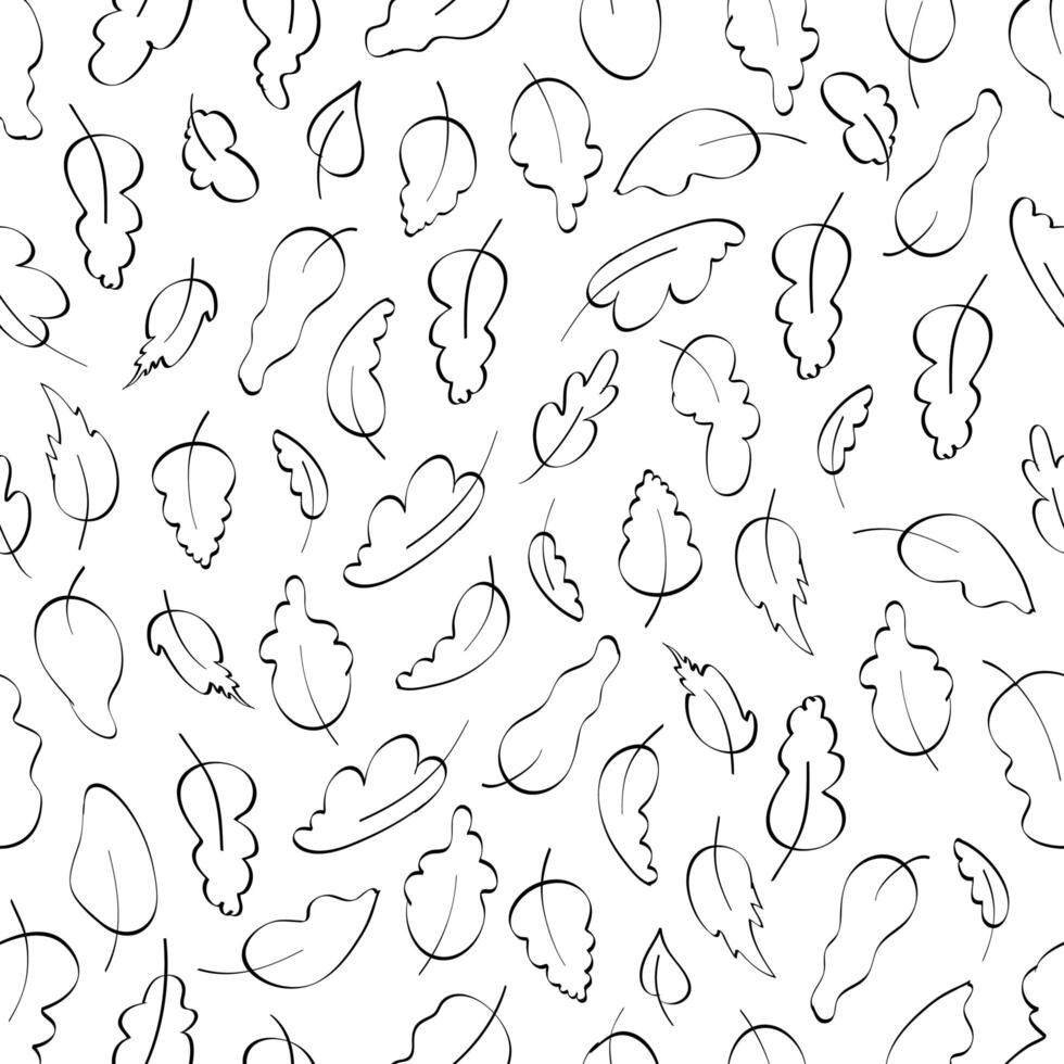 Abstract print with leaves. Cute vector leaf seamless pattern. Elegant beautiful nature ornament for fabric, wrapping and textile.